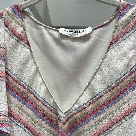 AMANDA UPRICHARD Chevron Stripe Shift Dress Size Small - Picture 14 of 16